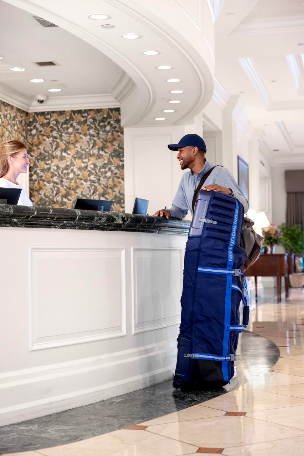 Sun Mountain Kube Golf Travel Bag - 2-Wheel Rolling System, Kube Folding Hard Shell for Easy Storage, Compact Protection & Travel Convenience
