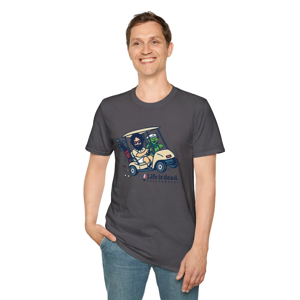 Joy Ridin' Jerry and The Bear Life is dead. Golf Company T-Shirt