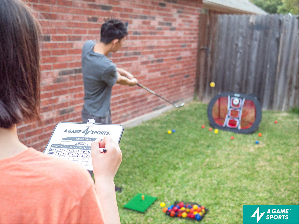 Golf Chipping Net with Mat - Practice Net for Backyard & Indoor/Outdoor Swing Training