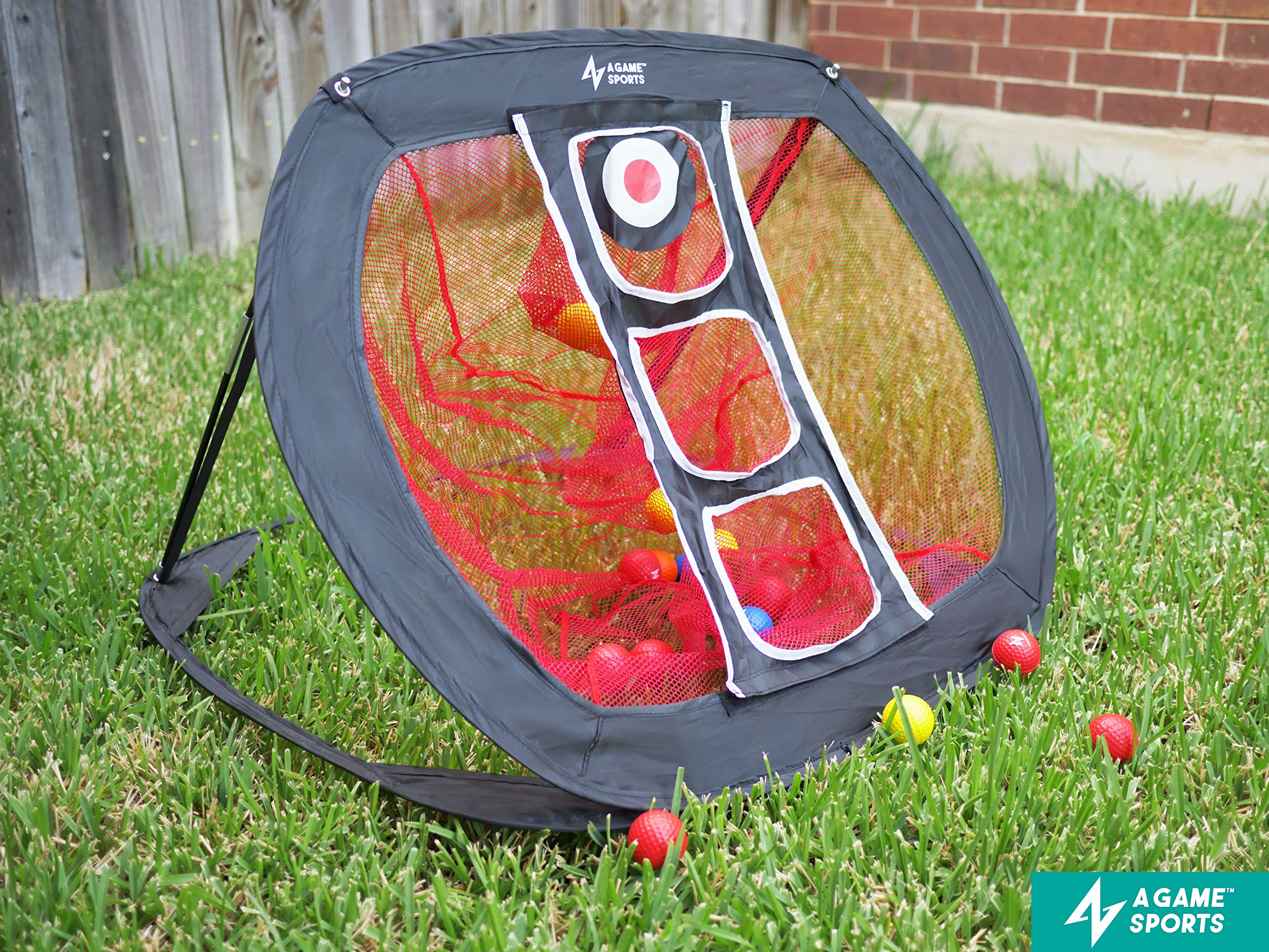Golf Chipping Net with Mat - Practice Net for Backyard & Indoor/Outdoor Swing Training