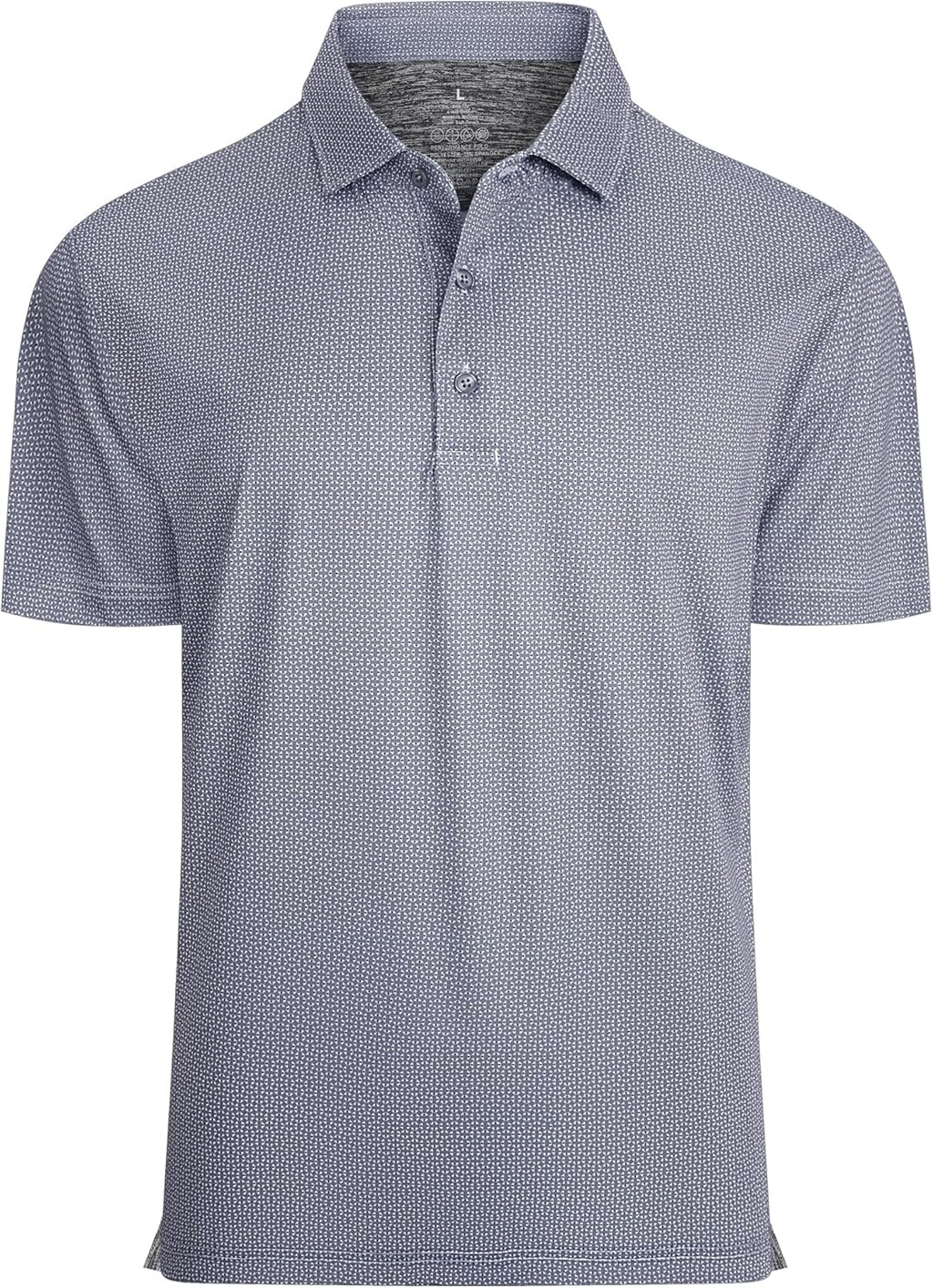 Alex Vando Mens Golf Shirt Moisture Wicking Classic Print Golf Shirts for Men