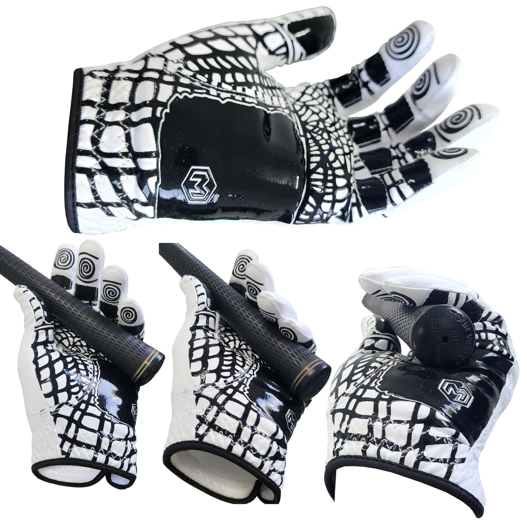 MONKEY GRIP Golf Glove Premium Synthetic Nonslip Spider Grip Tacky All Weather Slice Killer No Twist Left Hand