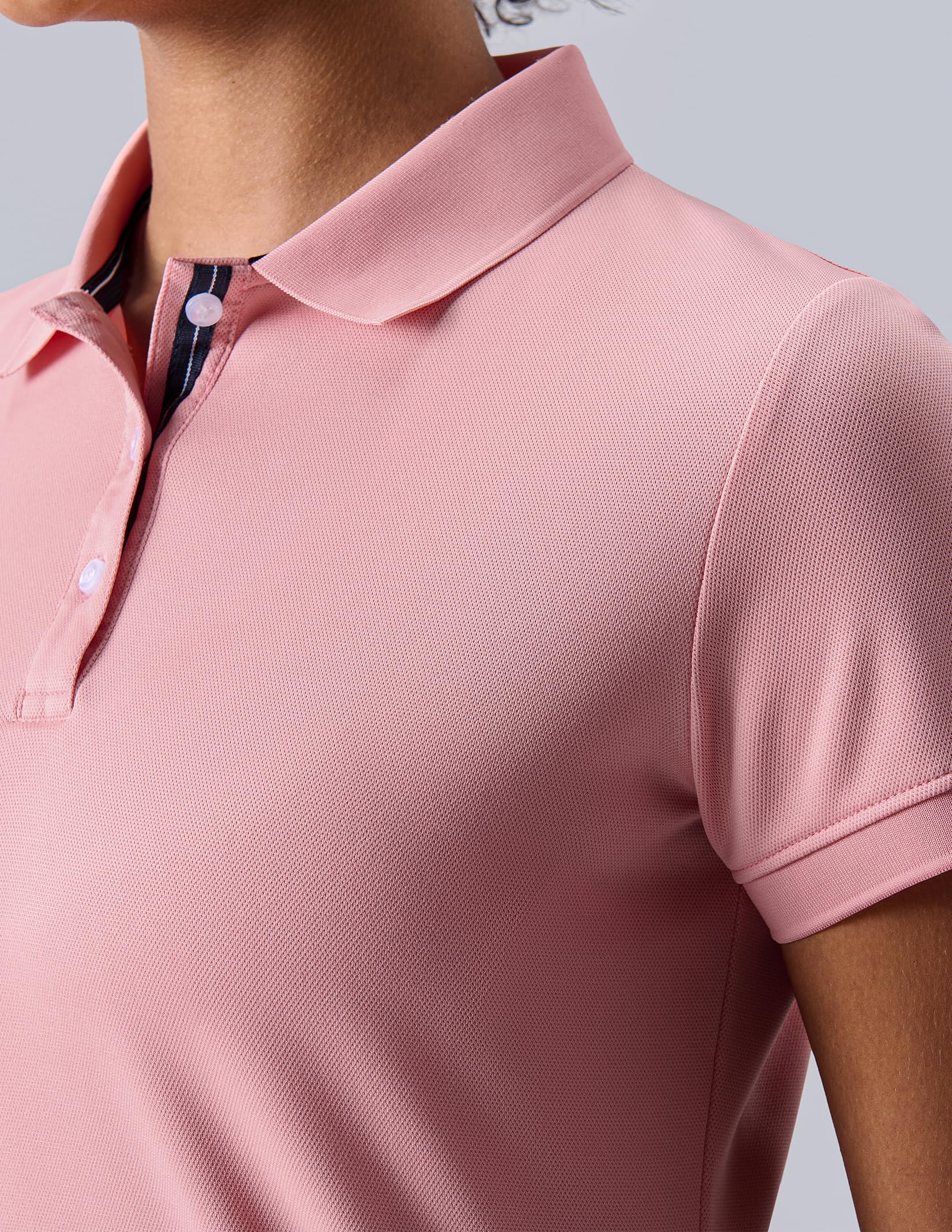 3 Pack Women's Athletic Dry Fit Polo Shirts, Wicking Short Sleeve Collared Golf T Shirt Tennis Tops