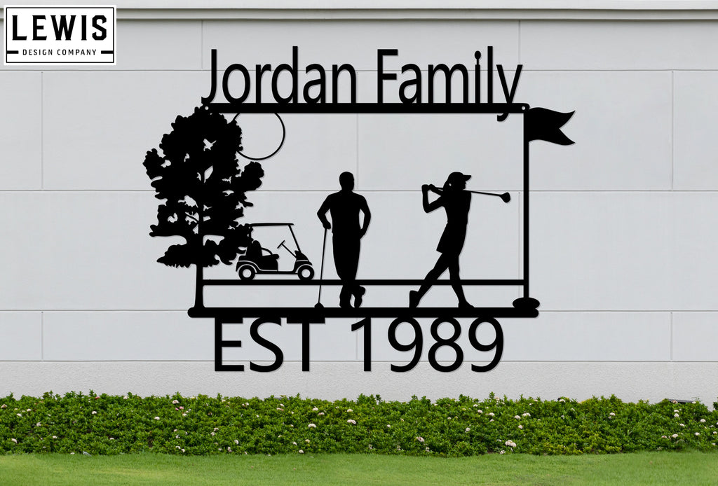 Golf Custom Metal Sign