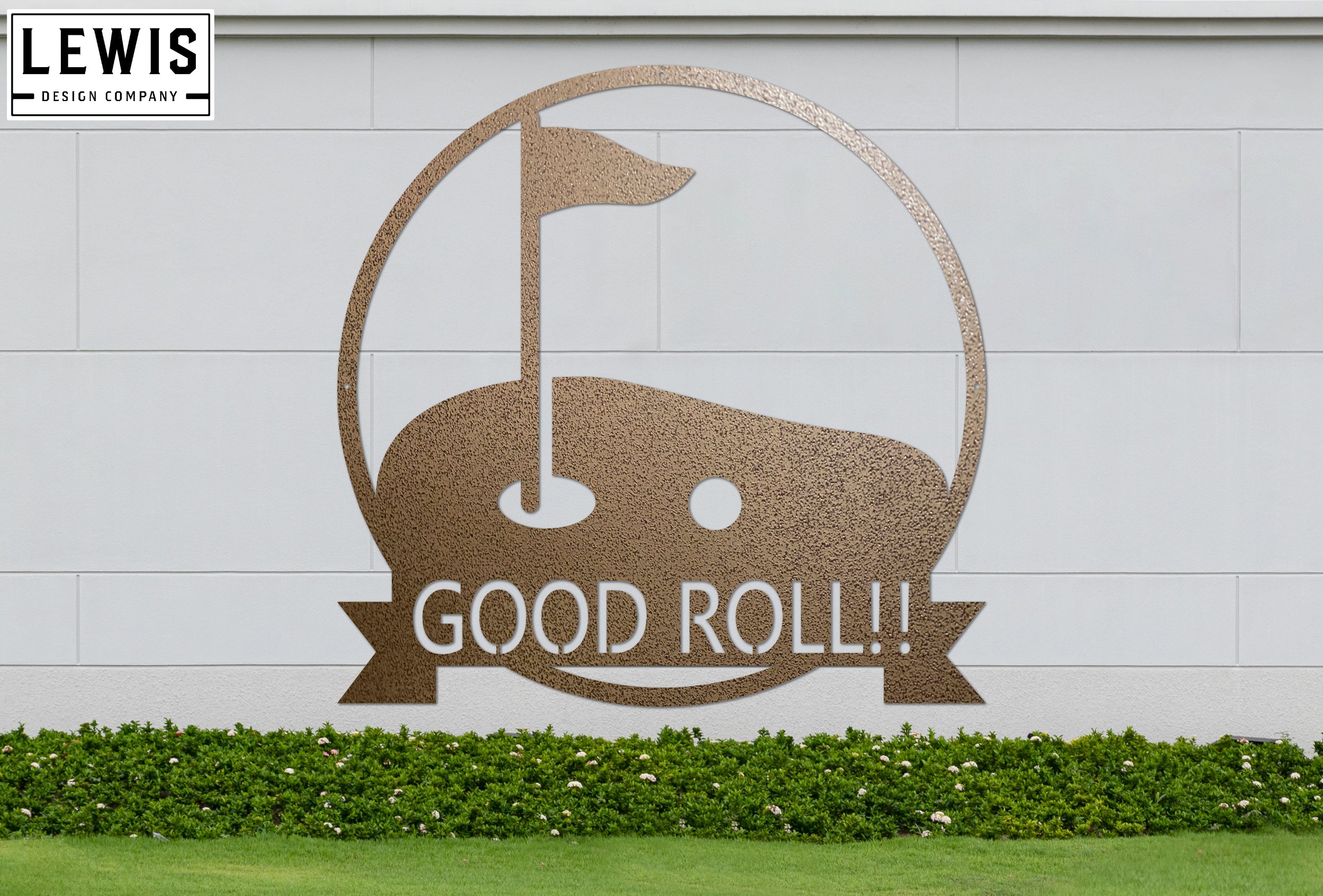 Golf Hole Custom Monogram Steel Sign