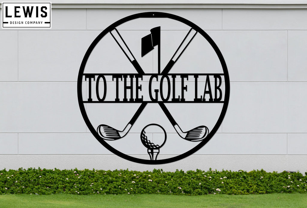 Personalized Golf Monogram Sign
