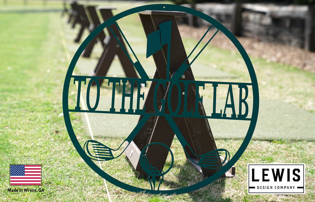 Personalized Golf Monogram Sign