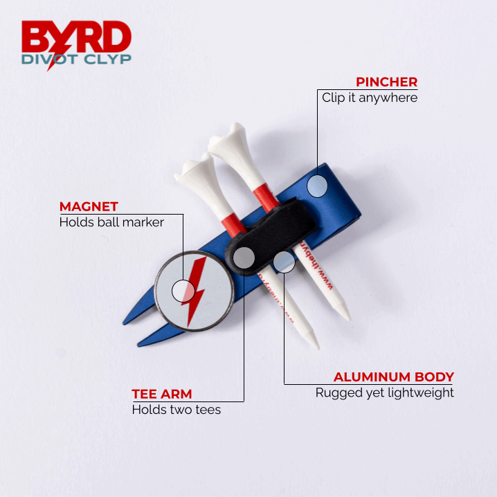 THE BYRD GOLF CADDIE CLYP - Secure Your Essential Gear