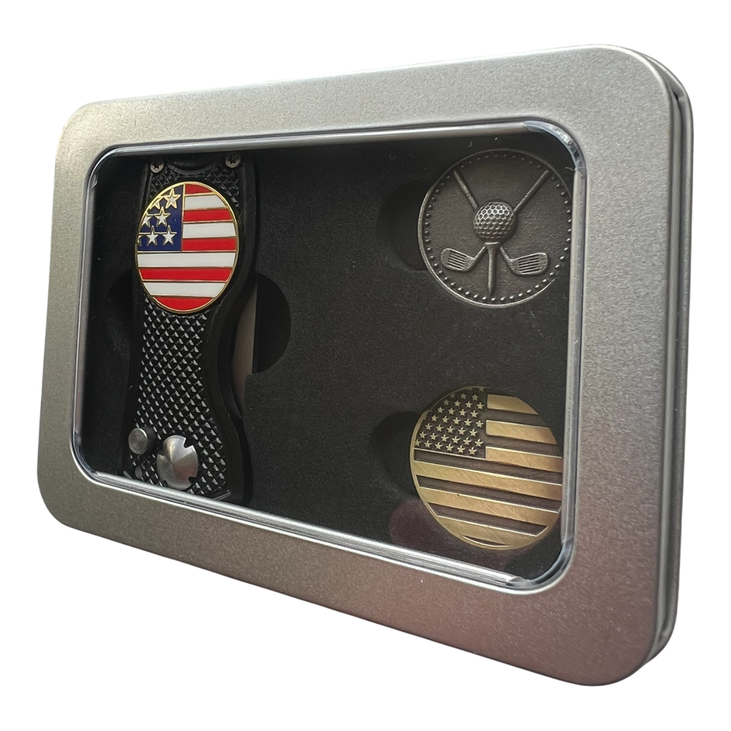 Divot Repair Tool USA Golf Set