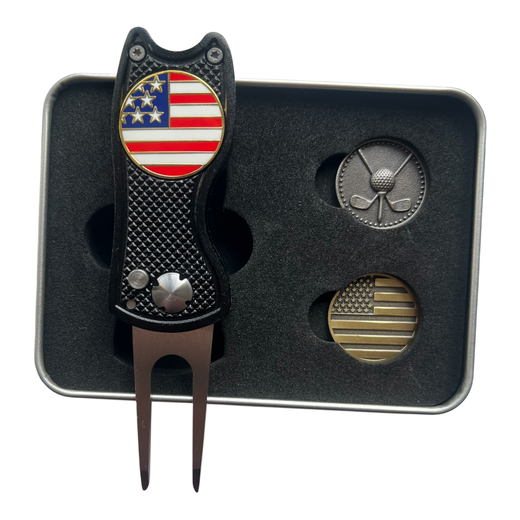Divot Repair Tool USA Golf Set