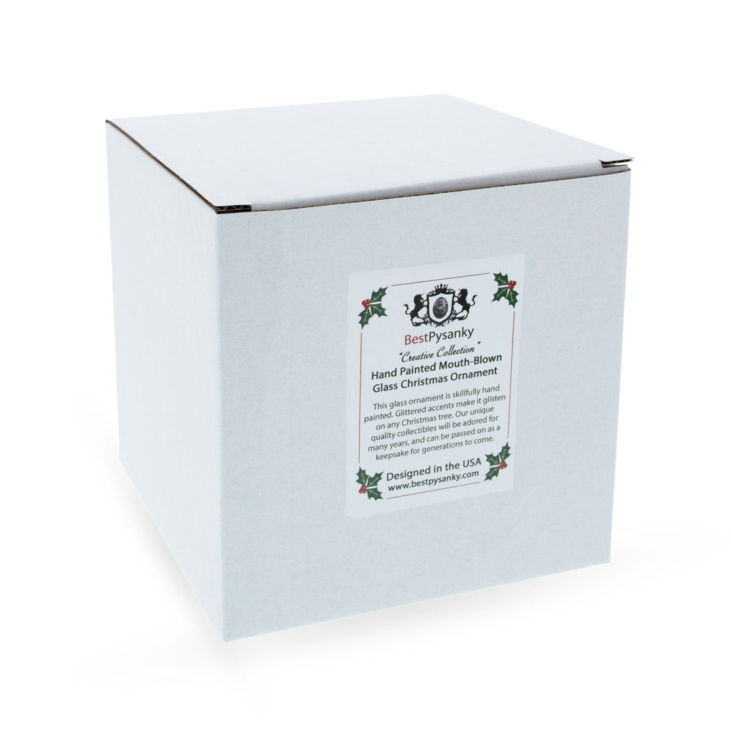 Elegant Golf Club Glass Christmas Ornament