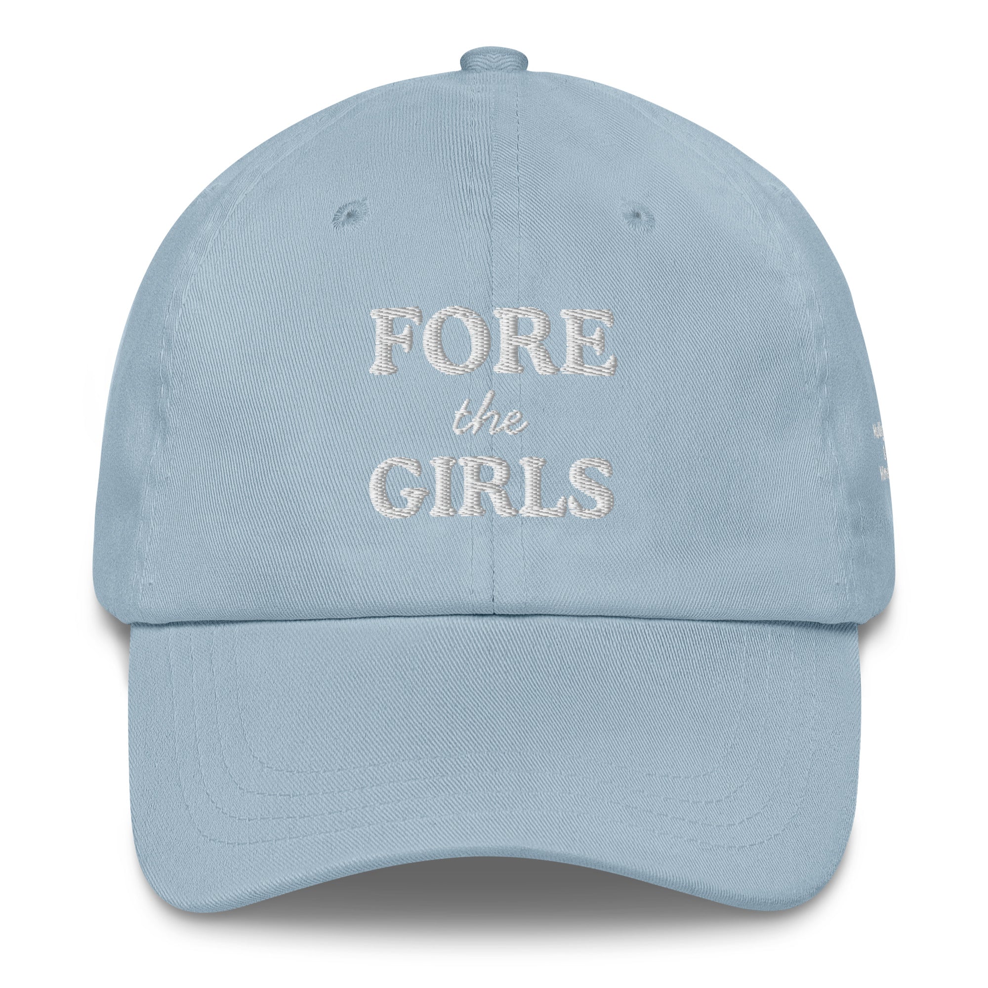 Fore the Girls Embroidered Golf Hat for Women