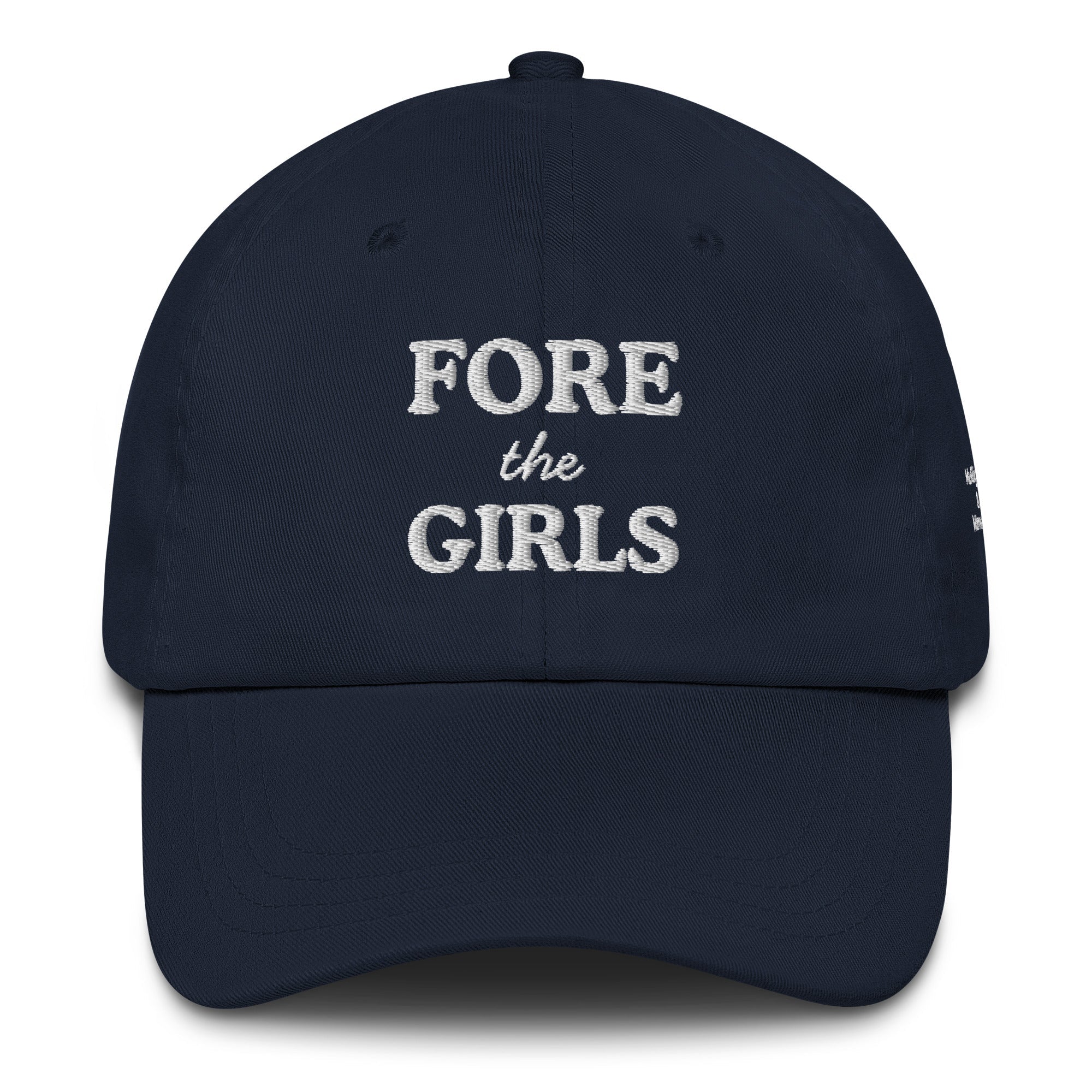 Fore the Girls Embroidered Golf Hat for Women