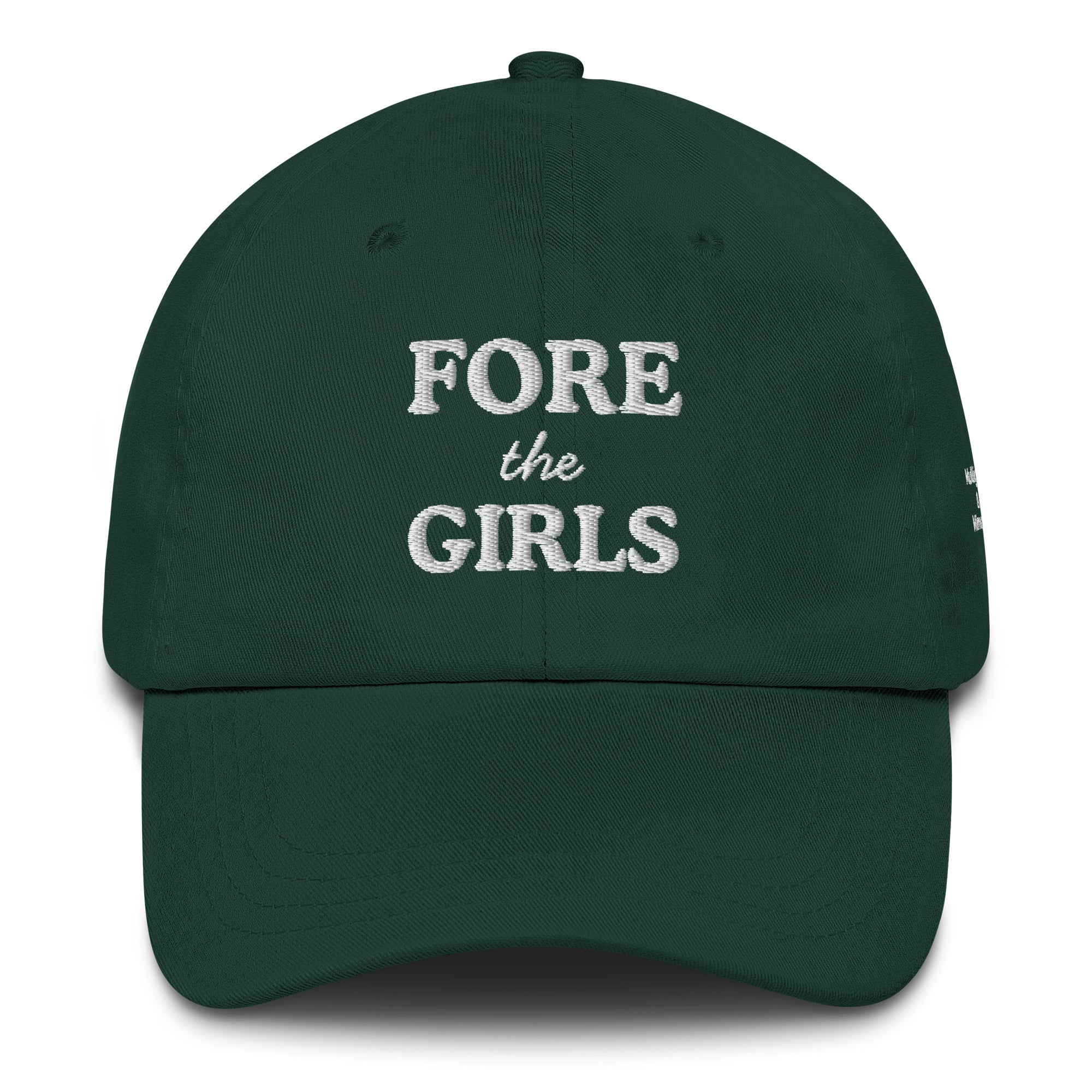 Fore the Girls Embroidered Golf Hat for Women