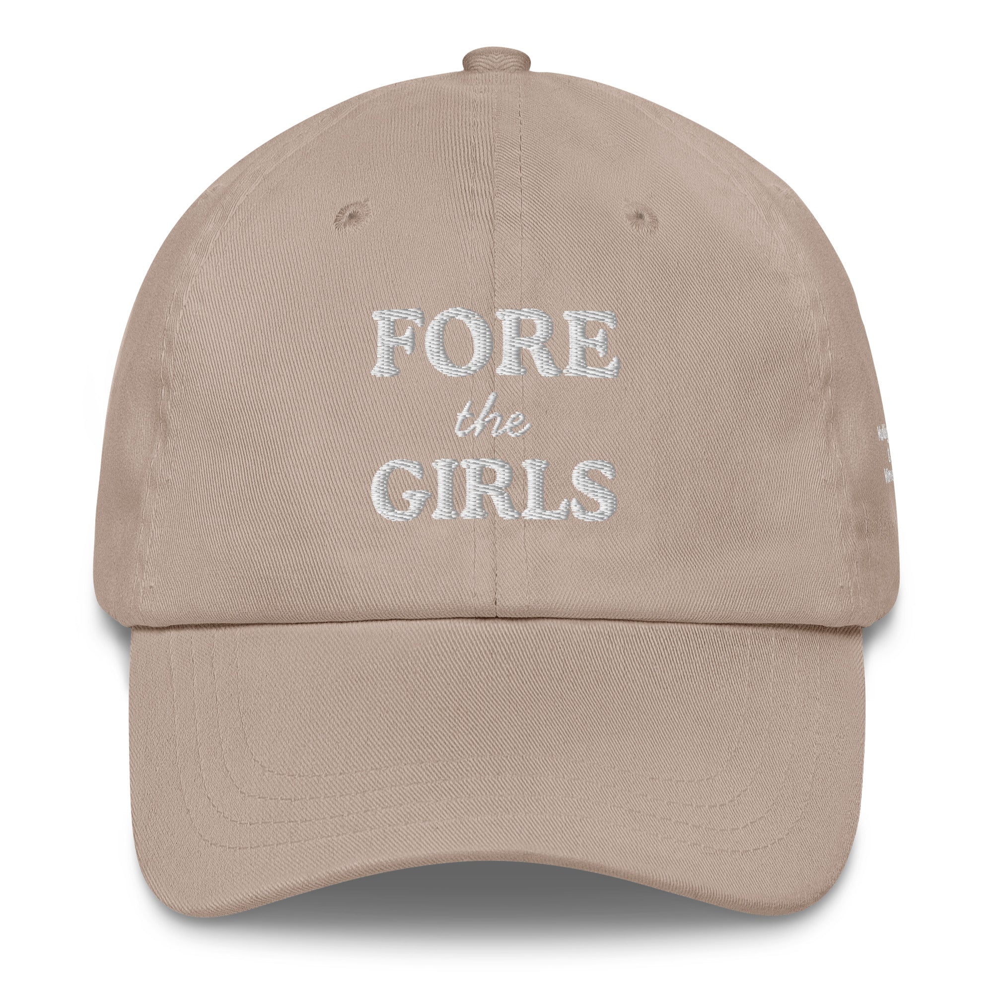 Fore the Girls Embroidered Golf Hat for Women