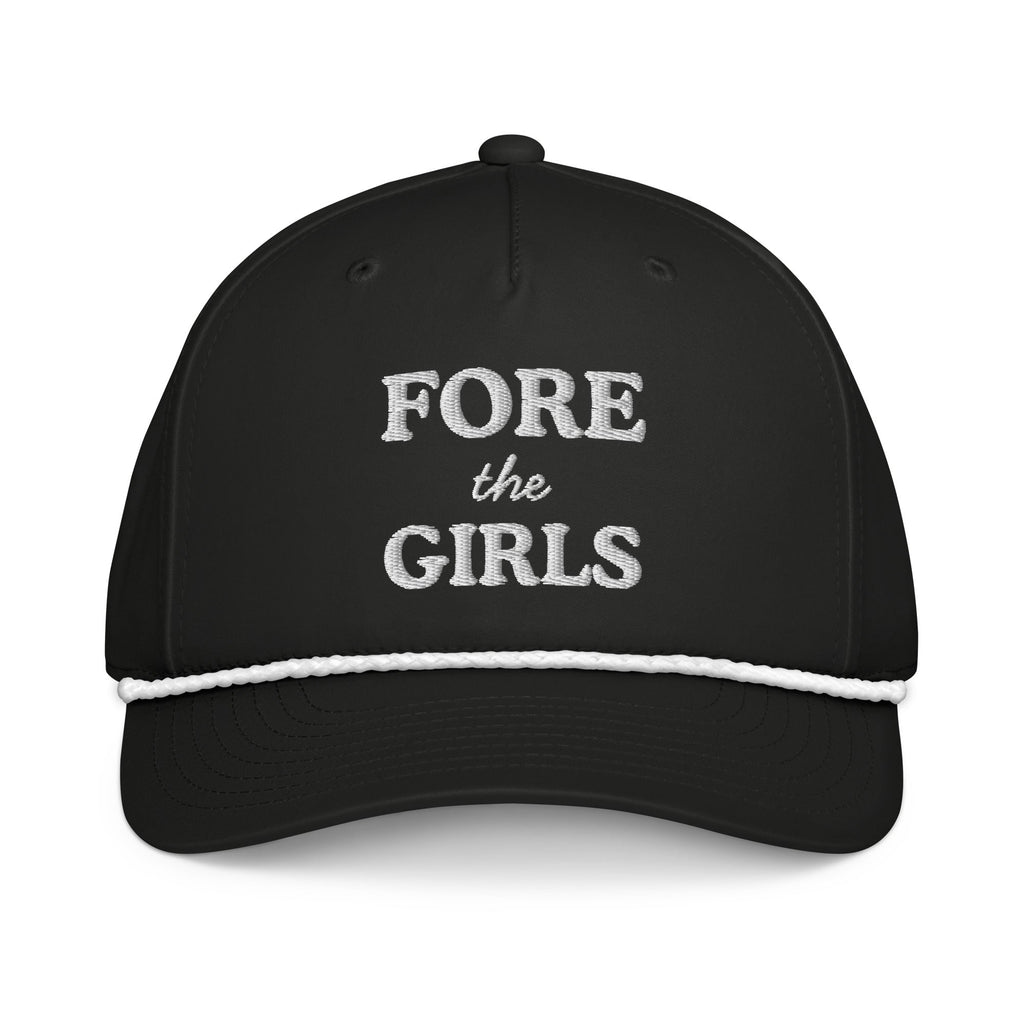 Fore the Girls Embroidered Golf Rope Hat for Women