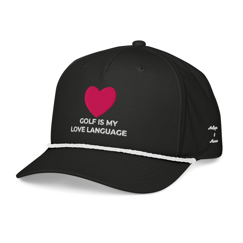 Golf Is My Love Language Embroidered Rope Hat for Women
