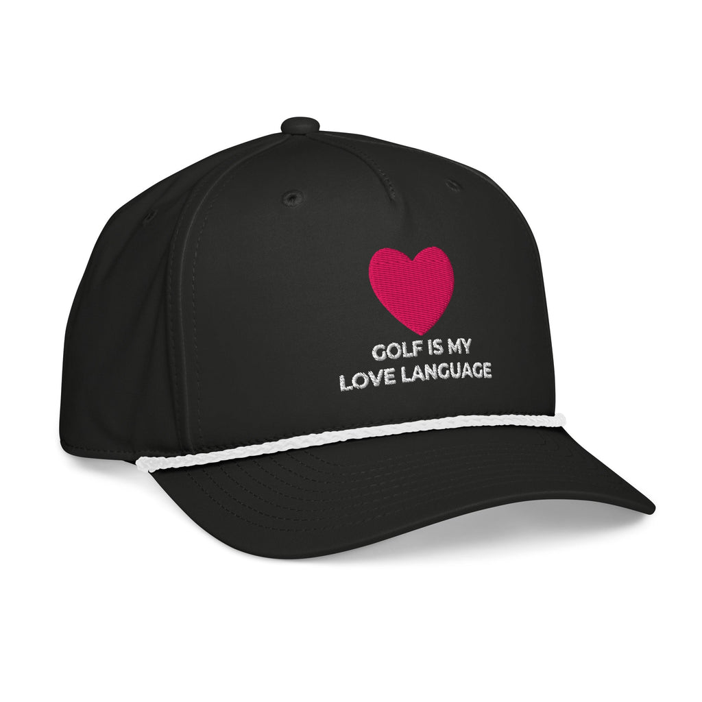 Golf Is My Love Language Embroidered Rope Hat for Women