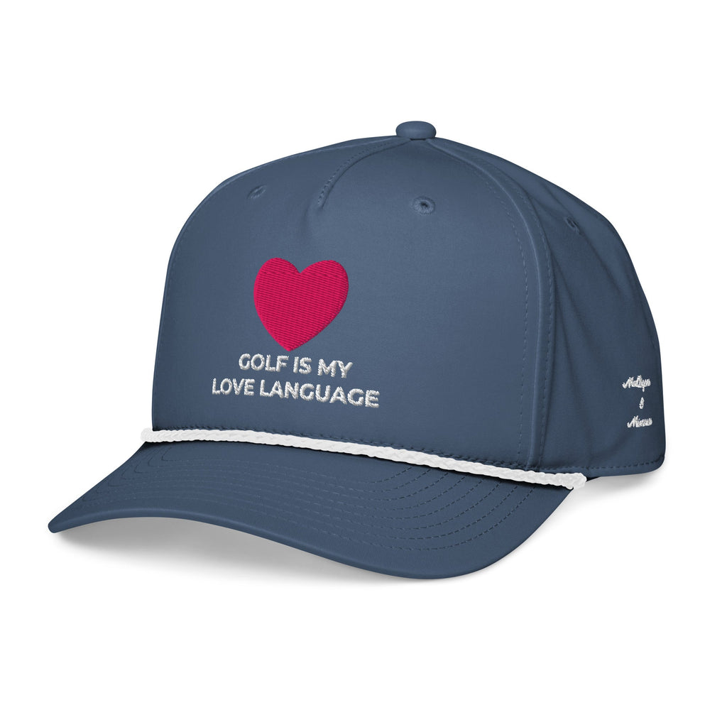 Golf Is My Love Language Embroidered Rope Hat for Women