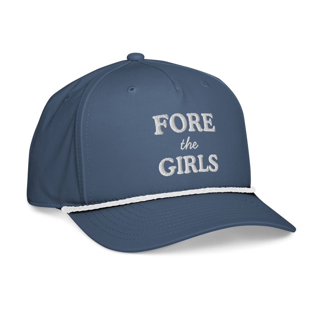 Fore the Girls Embroidered Golf Rope Hat for Women