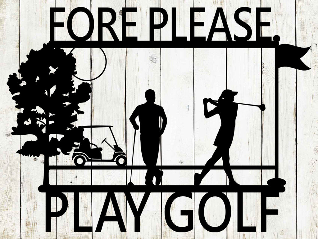 Golf Custom Metal Sign