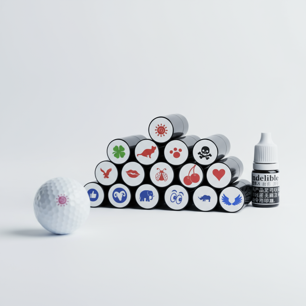 Quick-Dry Golf Ball Stamper