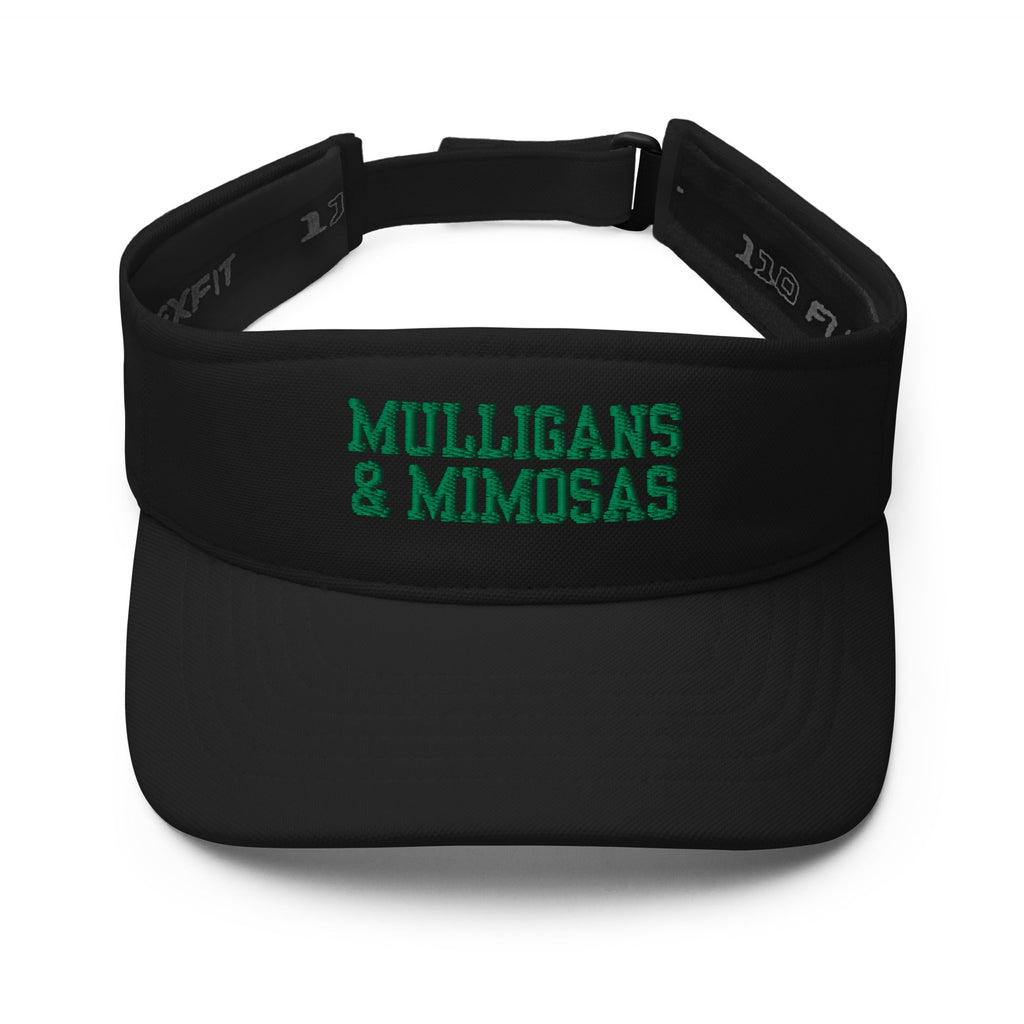 Mulligans & Mimosas Embroidered Golf Visor for Women