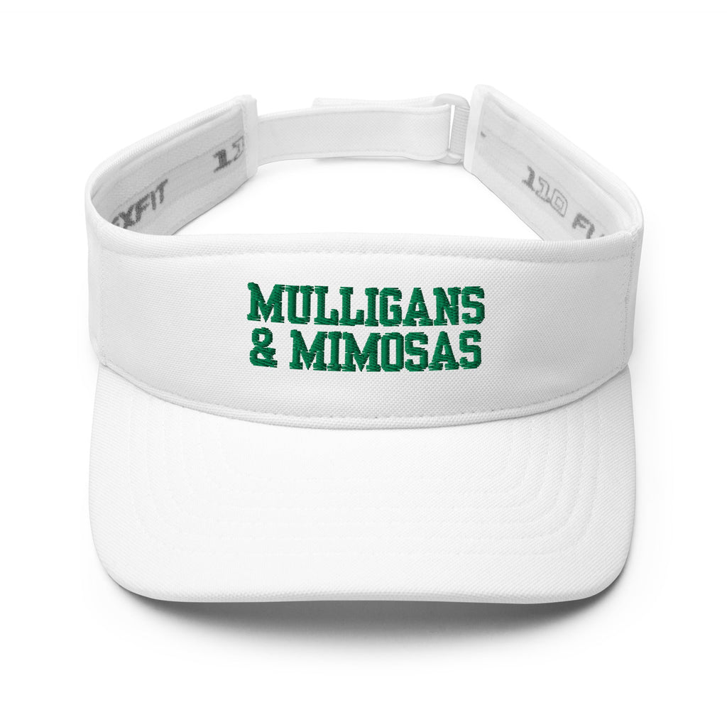 Mulligans & Mimosas Embroidered Golf Visor for Women
