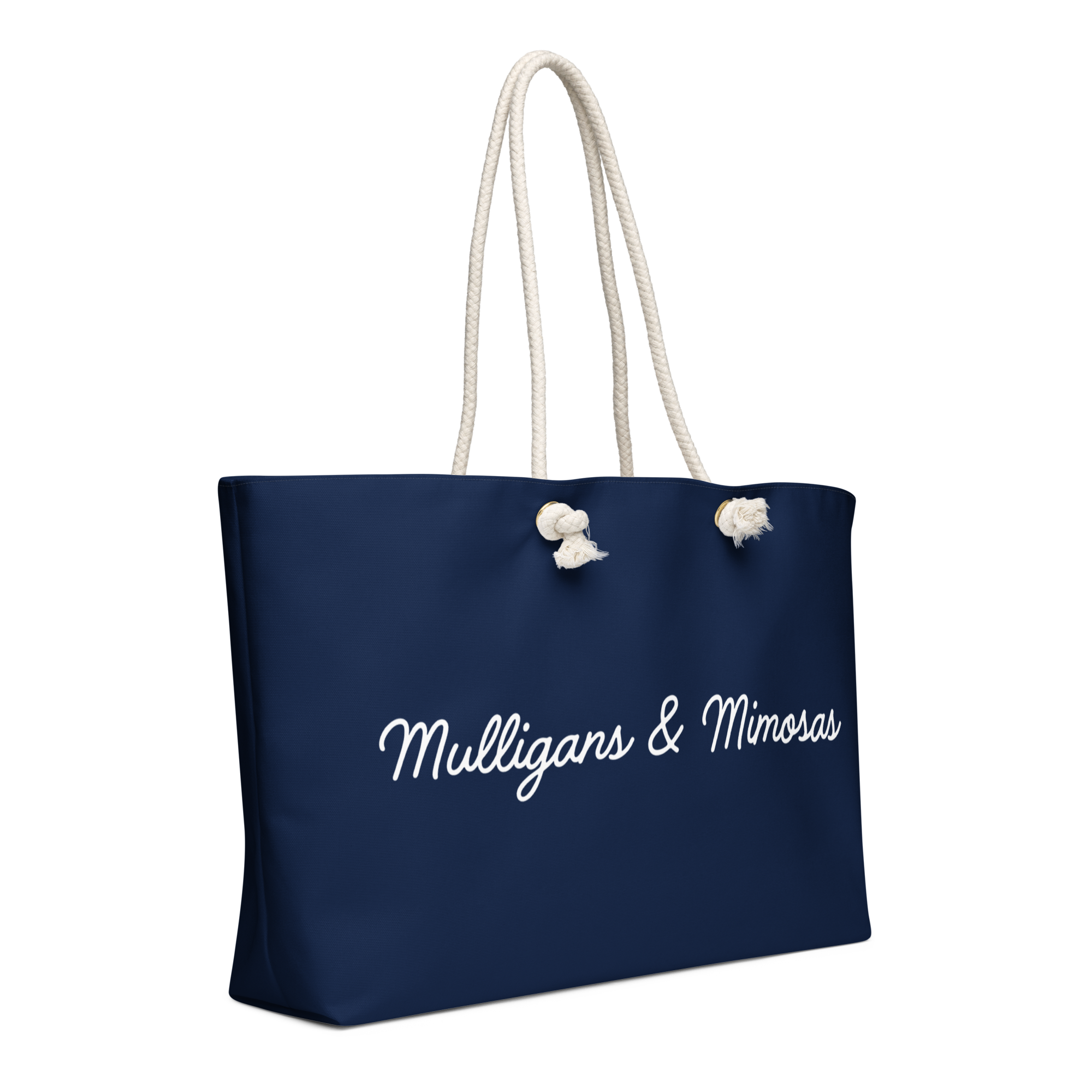 Mulligans & Mimosas Navy Golf Tote Bag